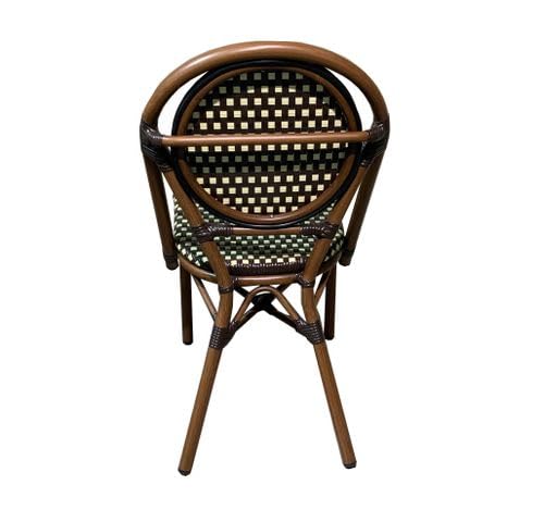 Chaise de terrasse NEUVILLE empilable pour petits espaces extérieurs - 7