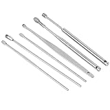 Cleang Earwax Removal Kit 12×3×3 6pcs Set Stainless Steel Earwax Picker Earwax Remover Cleaning Tool with Box