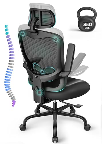 LANDOMIA Ergonomischer Bürostuhl Büro & Home Office für große Nutzer bis 159 kg & 195 cm,...