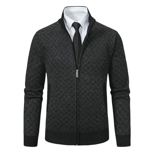 Cardigan en tricot décontracté pour homme aux finitions haut de gamme