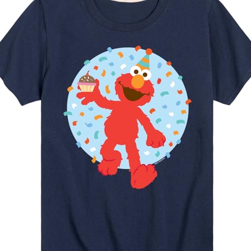 Sesame Street - Elmo Confetti Cupcake - Toddler and Youth Short Sleeve Graphic T-Shirt3