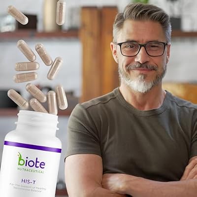 Biote Nutraceuticals - HIS-T - Healthy Testosterone Balance Support for Men (60 Capsules)