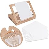 12 AUFGESPANNTE LEINWÄNDE: Unsere L20 x H25 cm, 3,4 mm dicke Leinwände können verwendet werden, um schöne Kunstwerke zu erstellen. Sie sind glatt und bieten eine ideale Oberfläche zum Skizzieren, Zeichnen und Malen an. Malen Sie auf den Leinwänden mit Aquarell, Öl und Acrylfarben. und mit Stiften, Bleistiften und Filzstiften. Geeignet für Kinder als Staffelei Kinder und Erwachsene Set, um Kunst Dekorationsstücke zu schaffen, die gerahmt im Haus aufgehängt werden können.