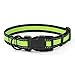 Mile High Life Dog Collar | Reflective 3M Stripe with Nylon Band (Lime Green/Black, Mediun Neck 14"-19" -40 lb)
