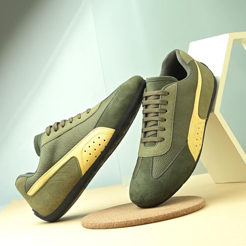 Image of Cruiser Sneaker for Men | Lightweight & Comfortable | Stylish Lace-Up Casual Footwear with Cushioned Insole | Perfect for Versatile Outfits (2645)