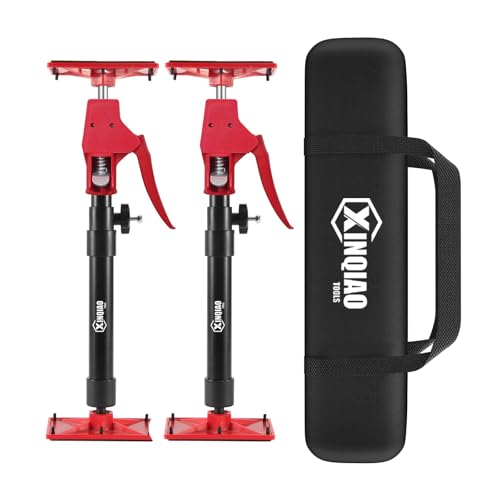 XINQIAO Cabinet Jacks for Installing Cabinets, Light Duty Third Hand Tools Adjustable Support Pole from 15.7 in to 27.6 in, 2 PCS