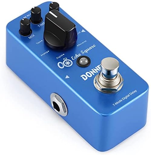 Donner Echo Square Digital Delay Pedal Guitarra, 7 Modos Pedal de Efectos True bypass para Guitarra | Ya disponible en tu tienda friki favorita! En mundofriki.es!