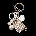 Produktbild GMTEXTILES Metall Tasche Kristall Strass Handtasche Charme Anhänger Schlüsselbund Mini Tasche Brieftasche Schlüsselbund Damen Schlüssel Tasche Kette Geschenk