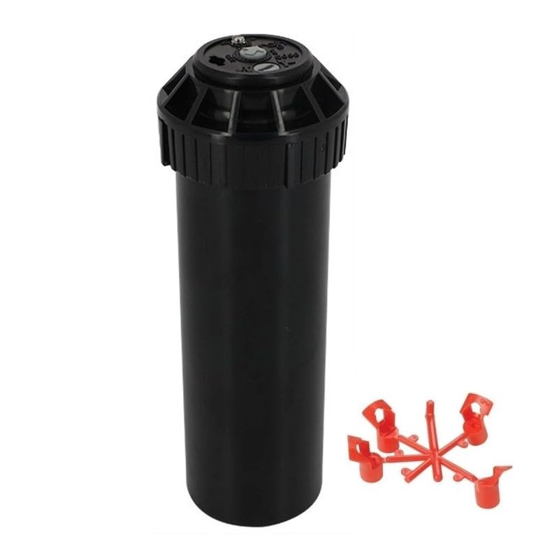 Rain Aspersor S050-S de Turbina Emergente, Plástico, 5,0 Bar de Presión Máxima, Caudal Máximo 12,5 l/m (Pack x 5 Unidades)
