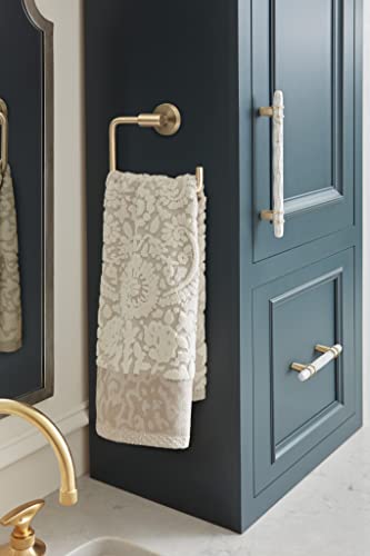Amerock Bh26541Bbz | Golden Champagne Towel Ring | Arrondi | Brushed Bronze Hand Towel Holder For Bathroom Wall | Bathroom Accessories | Small Kitchen Towel Holder #TOP4