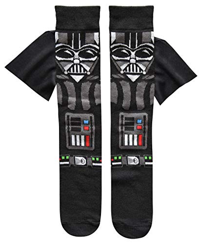 STAR WARS Darth Vader Caped Mens Crew Socks Shoe Size 6-12