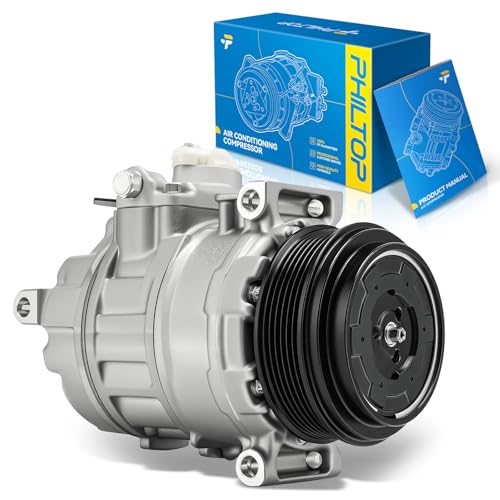 Image of PHILTOP 2021948 Air Conditioner AC Compressor with Clutch for Land Rover Range Rover Sport 2006-2009,LR3 2005-2009,Range Rover 2006-2009, Jaguar XF 2009, 2010 4.2L
