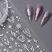 FJSMTOPl 12 Sheets Metallic Nail Stickers - Sun Star Nail Art Stickers - Laser Gold Silver Moon Rose Nail Decals - Holographic Glitter Nail Sticker - for Women Nails Manicure - Metallic