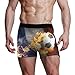 Produktbild PIXIUXIU Herren Sexy Boxershorts Shorts Herren Unterwäsche Trunks Frankreich Flagge Feuer Fußball dehnbar weich klassische Passform Gr. XL, mehrfarbig