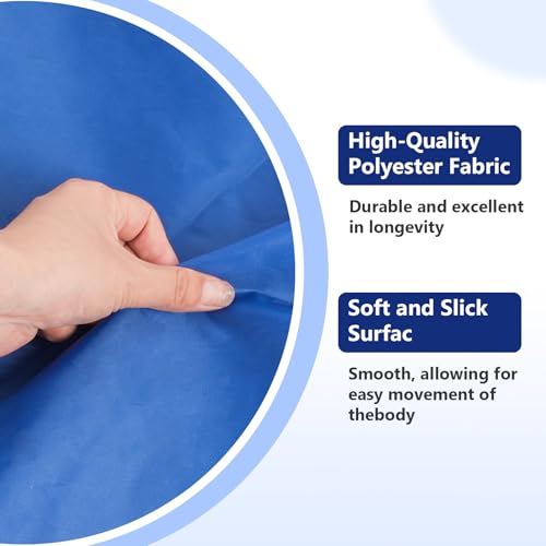 Tubular Patient Slide Sheet for Vehicles, Wheelchairs and Bed Transfers, Washable & Reusable Sliding Transfer aids for Moving Elderly, Draw Sheet for Turning, Repositioning, Sliding (17.7\" x 25.2\") - Thumbnail 2
