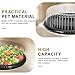 12 Pack Catering Trays with Lids, Round 12 Inch Veggie Tray with Lid, Disposable Fruit Tray for Parties, Catering Trays for Serving Snack, Appetizer, Fruit, Veggie and Sandwich