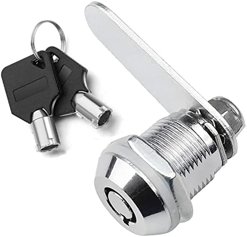 Litensh Thread Tubular Cam Lock 20mm, Mailbox Lock Cabinet Cylinder Lock for Door Drawer Cupboard Letterbox with Keys Alike (1, 20mm)
