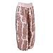 Produktbild Feytuo Damen Hosen Sport 2 in 1 Sexy Sommer Casual Hohe Taille Hosen Vintage Muster Lange Hosen Sexy Strand Hosen Sommer Boho Frau 2019 Casual