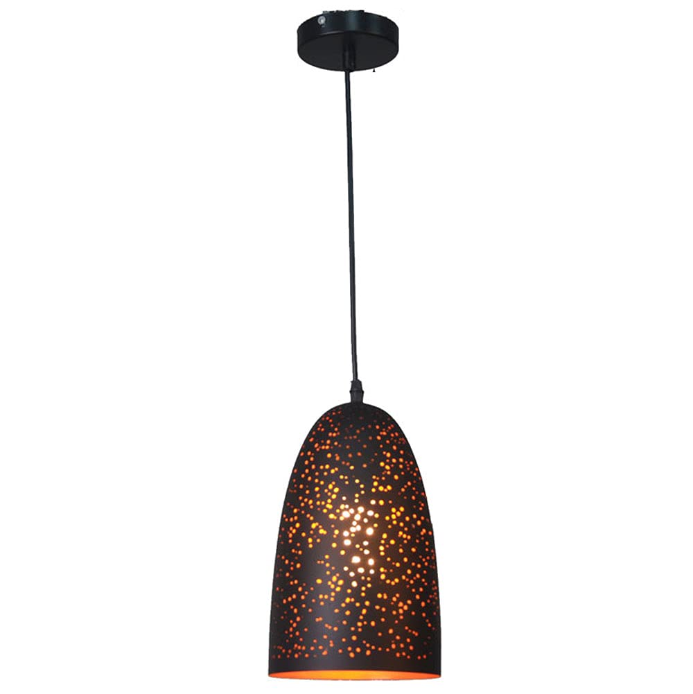Chandelier fer forgé suspendu au design demi-cercle rétro industriel - 8