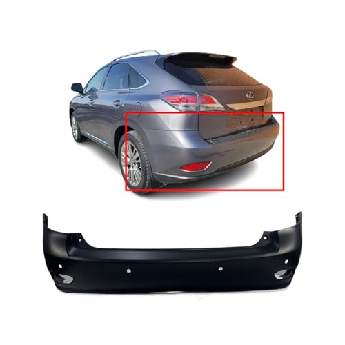 Image of Compatible with Lexus RX350 /RX450h 2010-2015 Rear Bumper Cover | Primed, Ready to Paint, OEM 521050E903, LX1100143
