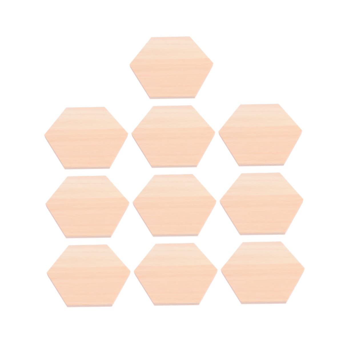 Blocs de bois hexagonaux pour décoration de table et ateliers créatifs