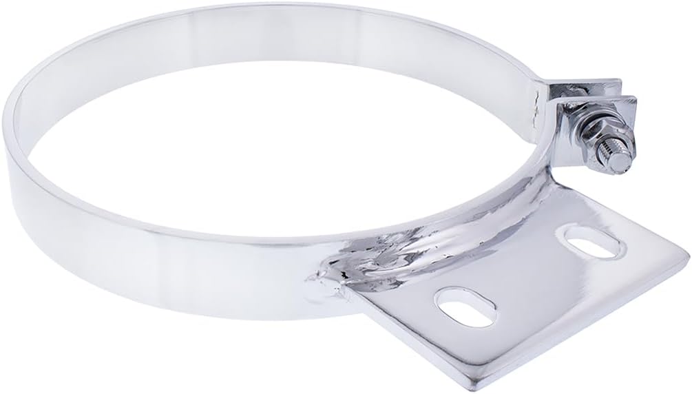United Pacific 10332 Chrome Plated Exhaust Clamp for Peterbilt, Triple Chrome Plated, Strong & Durable, Steel Construction – ONE Unit – 7 inch