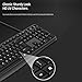 Wired Computer Keyboard, Plug Play USB, Large Number Pad, LED Indicators，Ergonomic, Foldable Stands,Anti-Wear Letters Full Size Keyboard,for Windows Mac PC Laptop-Black