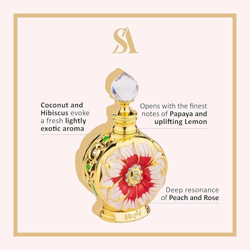 Swiss Arabian Layali Rouge - Luxury Products From Dubai - Long Lasting Personal Perfume Oil Fragrance - A Seductive Signature Aroma - 0.5 Oz