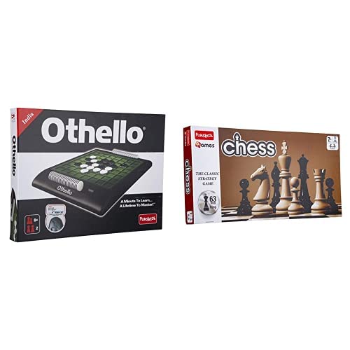 Funskool Othello & Games Chess Set, Black and White,8+ Years