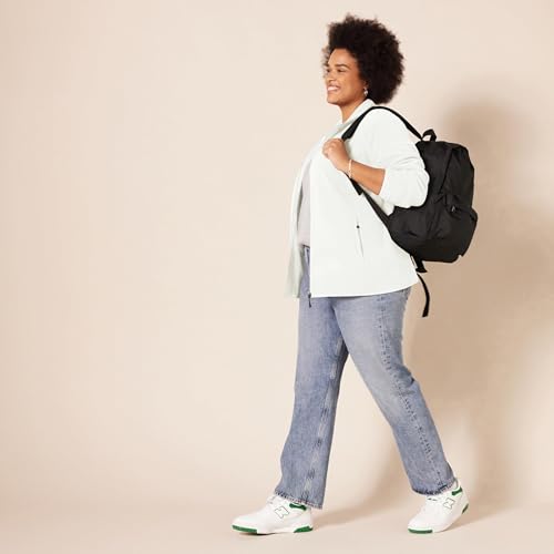 Amazon Essentials Damen-Fleecejacke, Klassische Passform, Durchgehender Reißverschluss, Fleecejacke (erhältlich in Übergröße), Elfenbein, Größe M