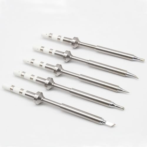 5PCS Soldering Iron Tips,TS100 Series Rapid Heating Replacement Tip for Pinecil TS100 | TS101 Soldering Iron,Easy to Instal Solder Accessories - Thumbnail 5