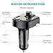Bluetooth FM Transmitter for car, Wireless FM Transmitter Radio Receiver Adapter Car Kit,with Dual USB Car Charging Ports,Hands Free Calling,Music Player Support TF/SD Card, USB Disk