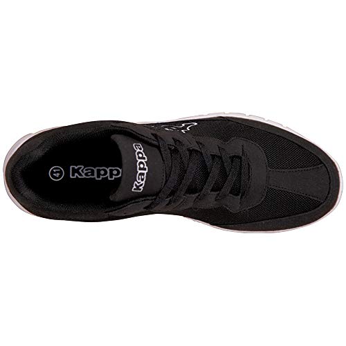 Kappa Kappa Herren Rocket Low Top, Schwarz 1110 Black White, 46 EU