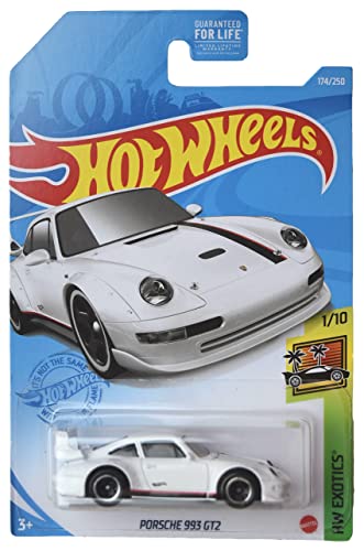 Hot Wheels Porsche 993 GT2 1:64 Blanco miniatura 1