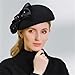 Women’s Fashion Wool Fedora Hat Elegant All-Matching Top Cap French Beret Felt Church Bowler Dress Hat