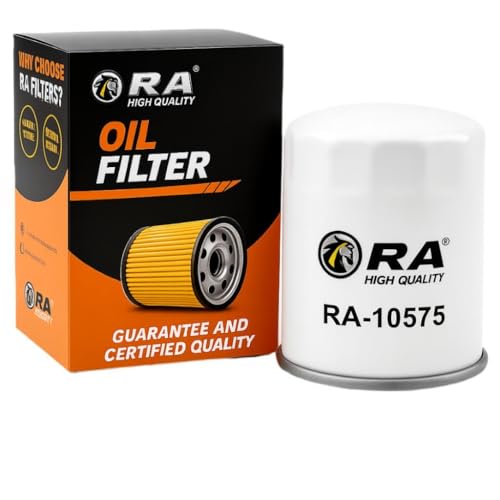 RA-10575 Engine Oil Filter 15K Mile Change Automotive Replacement Interval Spin-On for Select Models Ford F-150 Explorer Chevy Silverado 1500 GMC Buick Cadillac Lincoln Isuzu Mercury