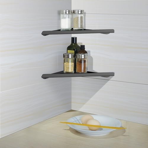 Sanbege CSL-US-20240518-02 2 Pcs 304 Stainless Steel Corner Shelf With Screws, Triangle Shower Caddy thumb #6