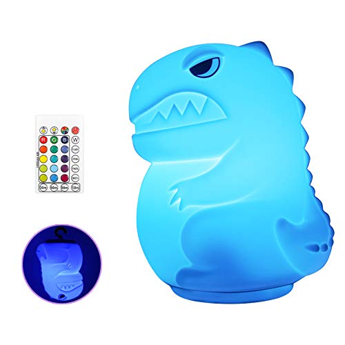 COSOOS LED-Nachtlicht für Kinder, 16 Leuchtmodi, süßes Dinosaurier-Nachtlicht mit Fernbedienung, tragbar, wiederaufladbar, für Kleinkinder, Baby Cover