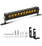 SUPAREE 10 Inch Led Light Bar, 50W 8000 Lumens Light Bar for Truck Off Road ATV UTV Boat, 12 Volt...