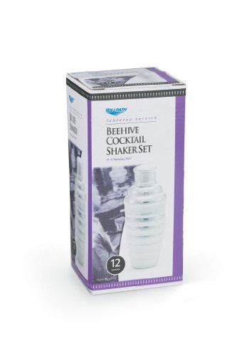 Vollrath Beehive Style 3-Piece Mirror S/S 12 oz Cocktail Shaker Set