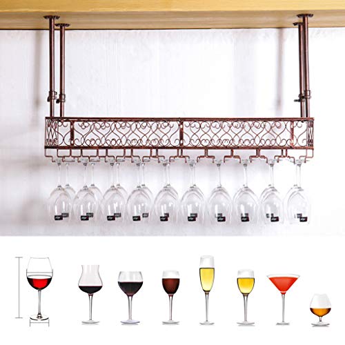 Porte-bouteilles bronze de prestige avec support verres