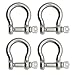 Extreme Max 3006.8306.4 BoatTector Stainless Steel Bow Shackle - 7/8", 4-Pack