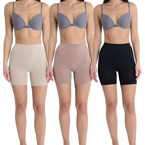 Image of Skinnygirl Women's Mid-Length Seamless Slip Shorts, Multipack