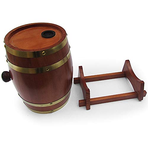 Vinta - Barile di legno da 3 l per birra, whisky e rum, perfetto per casa, bar, ristorante, esposizione e porta birra, ideale per detive Sto & Serving Solut