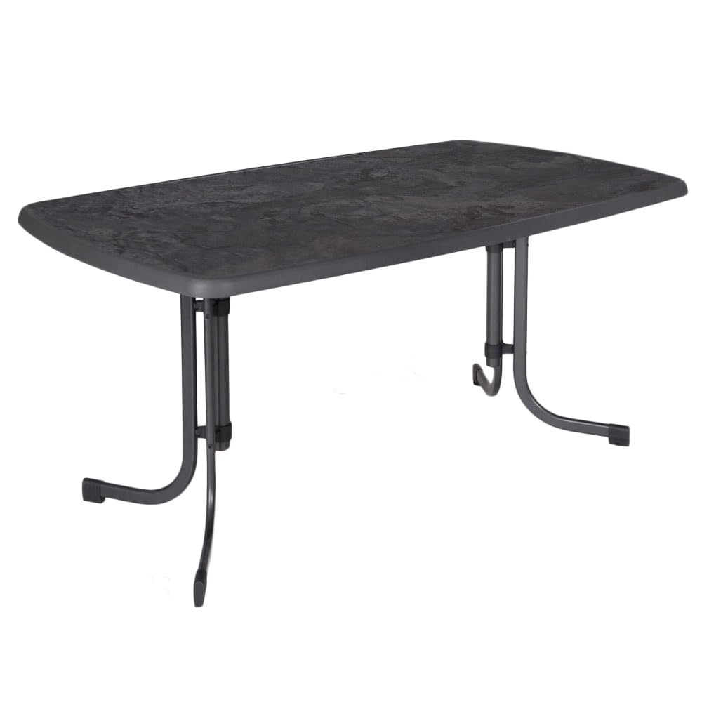 PATIO Gartentisch 150x90 cm rechteckig Dine & Relax Pizzara Outdoor Tisch Metall pulverbeschichtet Sevelit Tischplatte klappbar