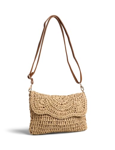 PIECES Pcbarbera Noos Sac en dentelle pour femme, naturel, taille S EU, Beige, S