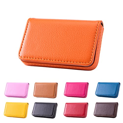 Waylipun Business Card Holder, PU Leather Business Card Case