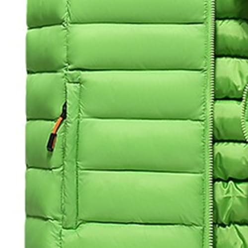 DGHM-JLMY Men's Sleeveless Lightweight Quilted Puffer Down Winter Hooded Down Cotton Vest Casual Vest Loose Coat With Hood4