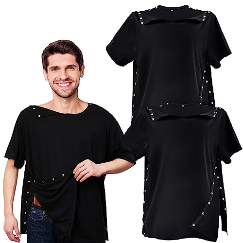Amazon.com: 2 Pieces Post Surgery Shirt for Men Women Unisex