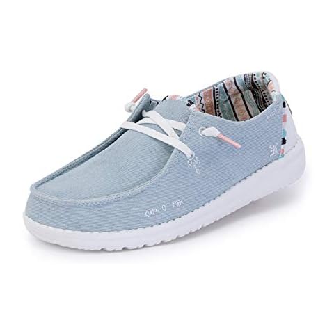 Hey Dude Wendy Boho Zapatos con Cordones de Mujer en Denim Cover